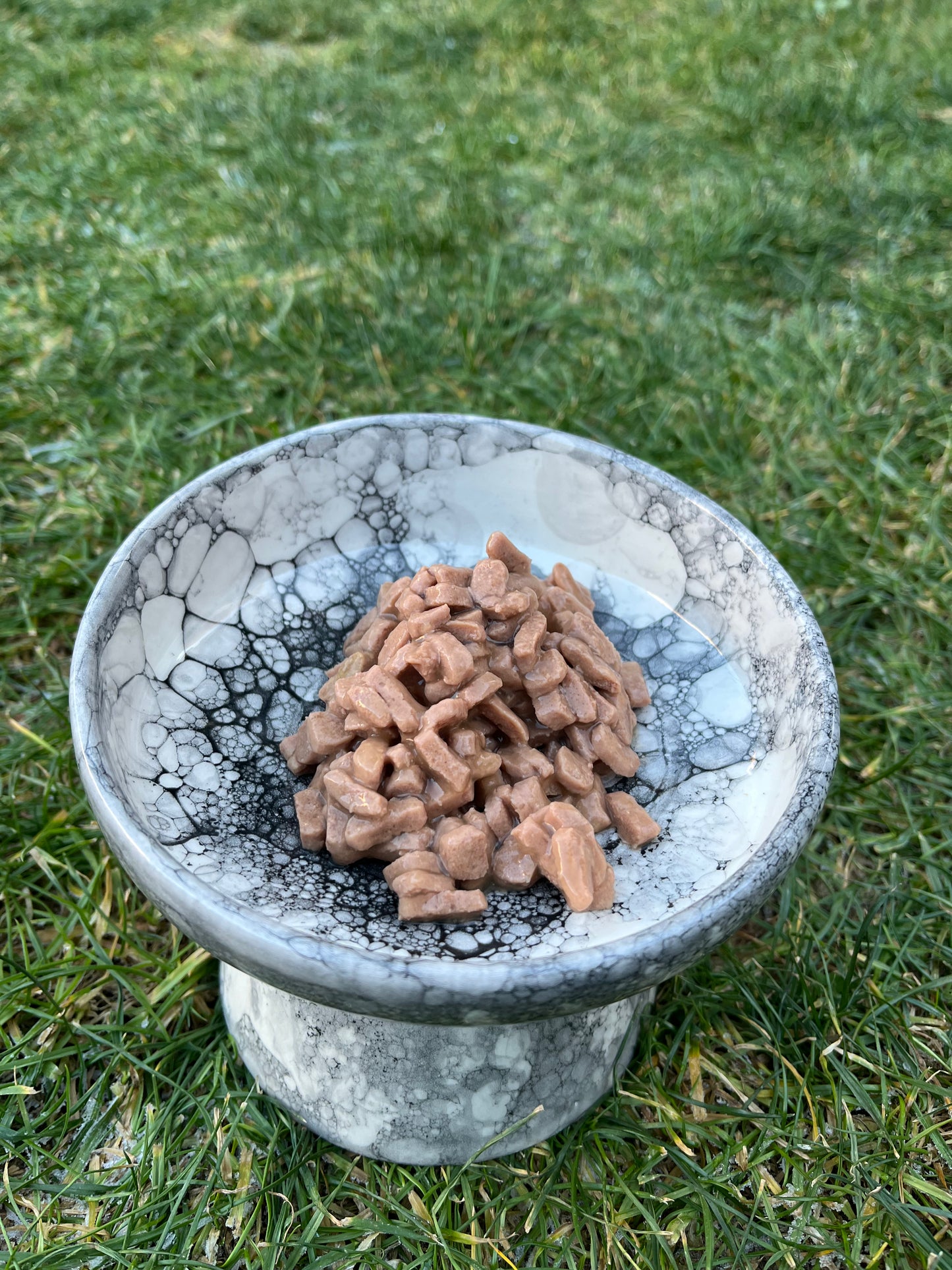 Eğimli Seramik Mama Ve Su Kabı